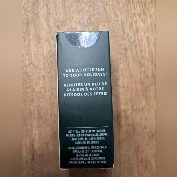 Starbucks Cold Cup Ornament Keychain Winter 2023 Purple Clear Crystal Tumbler - Picture 5 of 6